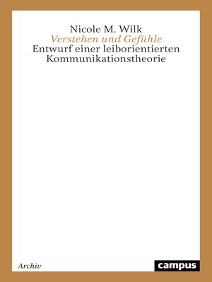 cover image of Verstehen und Gefühle